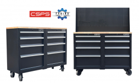 Tủ dụng cụ CSPS 122cm 08 hộc kéo: Bản mặt ván gỗ và bản kèm vách lưới khác nhau thế nào?