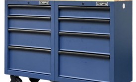 Ứng dụng tủ dụng cụ CSPS 8 hộc kéo mặt gỗ trong xưởng và gara hiện đại