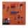 Double mesh Pegboard red with hanging accessories FABINA - 2 panels Pegboard màu cam kèm phụ kiện treo FABINA - 2 tấm
