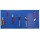 Matte Blue Pegboard with FABINA hanging accessories Pegboard xanh dương bóng kèm phụ kiện treo FABINA