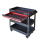 CSPS Matt Black Trolley 3 Levels XĐ đen hộc kéo đỏ