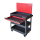 CSPS Matt Black Trolley 3 Levels XĐ đen+hộc kéo và vách lưới đỏ
