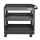 CSPS Matt Black Trolley 3 Levels Xe đẩy màu đen