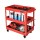 03 levels movable Cart Xe đẩy màu đỏ