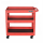 CSPS Matt Black Trolley 3 Levels Xe đẩy màu đỏ