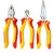Bộ 3 kìm Wiha cách điện 1000V VDE tuốt dây chuyên nghiệp (26708, 26745, 26727)