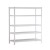 Kệ 5 tầng tấm thép màu trắng ngang 152cm CSPS