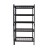 Kệ 5 tầng tấm lưới màu đen ngang 76cm CSPS