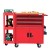 Tủ dụng cụ 3 hộc kéo 2 ngăn chứa màu đỏ kèm kệ 3 tầng