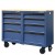 Tủ dụng cụ CSPS 122cm - 08 hộc kéo màu xanh dương mặt ván gỗ
