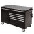 CSPS tool cabinet 132cm - 05 drawers white - black