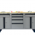 Tủ dụng cụ CSPS 183cm - 06 hộc kéo màu xám mặt ván gỗ
