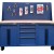 Tủ dụng cụ CSPS 183cm - 06 hộc kéo màu xanh dương kèm vách lưới