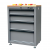 CSPS Matt Gray tool cabinet 61cm with Wooden Top and Leveling feet - 04 drawers