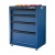 CSPS Matt Blue tool cabinet 61cm - 04 drawers including Leveling feet