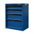 CSPS Matt Blue tool cabinet 61cm - 04 drawers