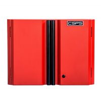 CSPS red 2 door open wall cabinet 61cm W x 30cm D x 46cm HY