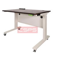 CSPS electric height adjustable table 117cm white