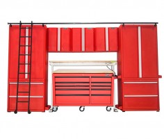 Set of 10 CSPS Tool Cabinets – 366cm red