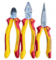 Bộ 3 kìm Wiha cách điện chuyên nghiệp 1000V (43340,26714,26727)