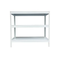 FABINA 3 tier white steel plate shelf 100cm