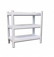 3-tier multi-function shelf 76cm white color FABINA