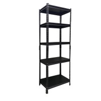 5 tier flexible shelf 61x25x183cm in black color