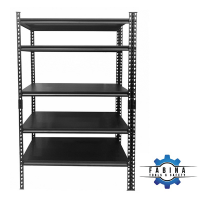 5 tier shelf 122cm . horizontal steel plate