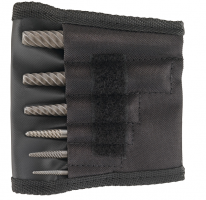 Screw extractor set, 6-piece, in a textile wallet with coarse flutes 6