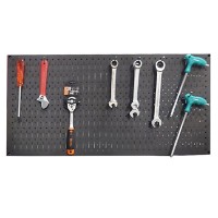Black Pegboard Mesh Panels Multifunctional Wall Mount FABINA