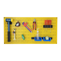 Black Pegboard with hanging accessories FABINA