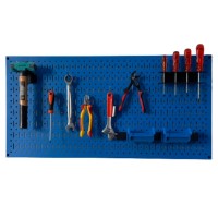Matte Blue Pegboard with FABINA hanging accessories