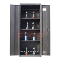 High inside cabinet with 4 small drawers 2 doors in black CSPS