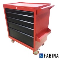 Tủ đồ nghề dụng cụ 5 ngăn màu đỏ đen FBC-0501RB