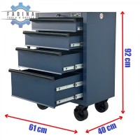 Tủ Dụng Cụ - 4 Ngăn, 4 Bánh Có Đáng Mua Không?