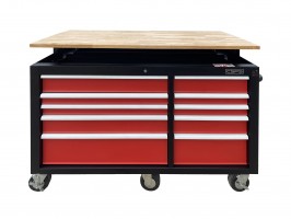 High-end 10 drawer black-red tool cabinet with electronic height adjustment CSPS