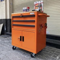 Tủ Dụng Cụ 3 Hộc Kéo 2 Ngăn Chứa Màu Cam Là Giải Pháp Lưu Trữ Đồ Nghề Hiệu Quả