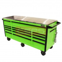 Tool Cabinet CSPS 183cm - 14 drawers Gloss Green