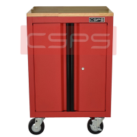 CSPS tool cabinet 61cm- 01 red drawer with wooden surface