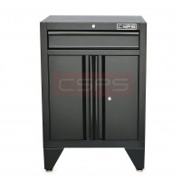 CSPS tool cabinet 61cm- 01 black drawer with wooden surface