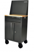 CSPS tool cabinet 61cm- 01 black drawer with wooden surface