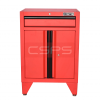 CSPS tool cabinet 61cm - 01 red drawer with cabinet legs