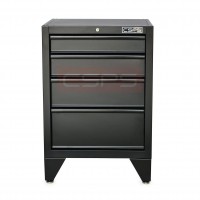 CSPS tool cabinet 61cm- 01 black drawer with wooden surface