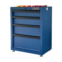 CSPS Matt Blue tool cabinet 61cm - 04 drawers including Leveling feet