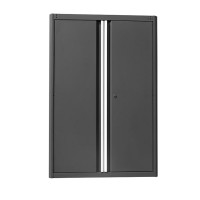 CSPS black 2-door tool cabinet 91cm W x 61.5cm D x 136cm H