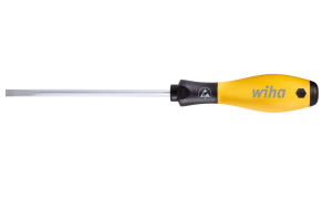 ESD screwdriver for slotted-head screws