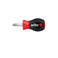Screwdriver SoftFinish® Phillips with short round blade, Stubby Wiha 26968