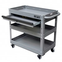Xe đẩy CSPS 3 ngăn 71cm màu xám 01 hộc kéo